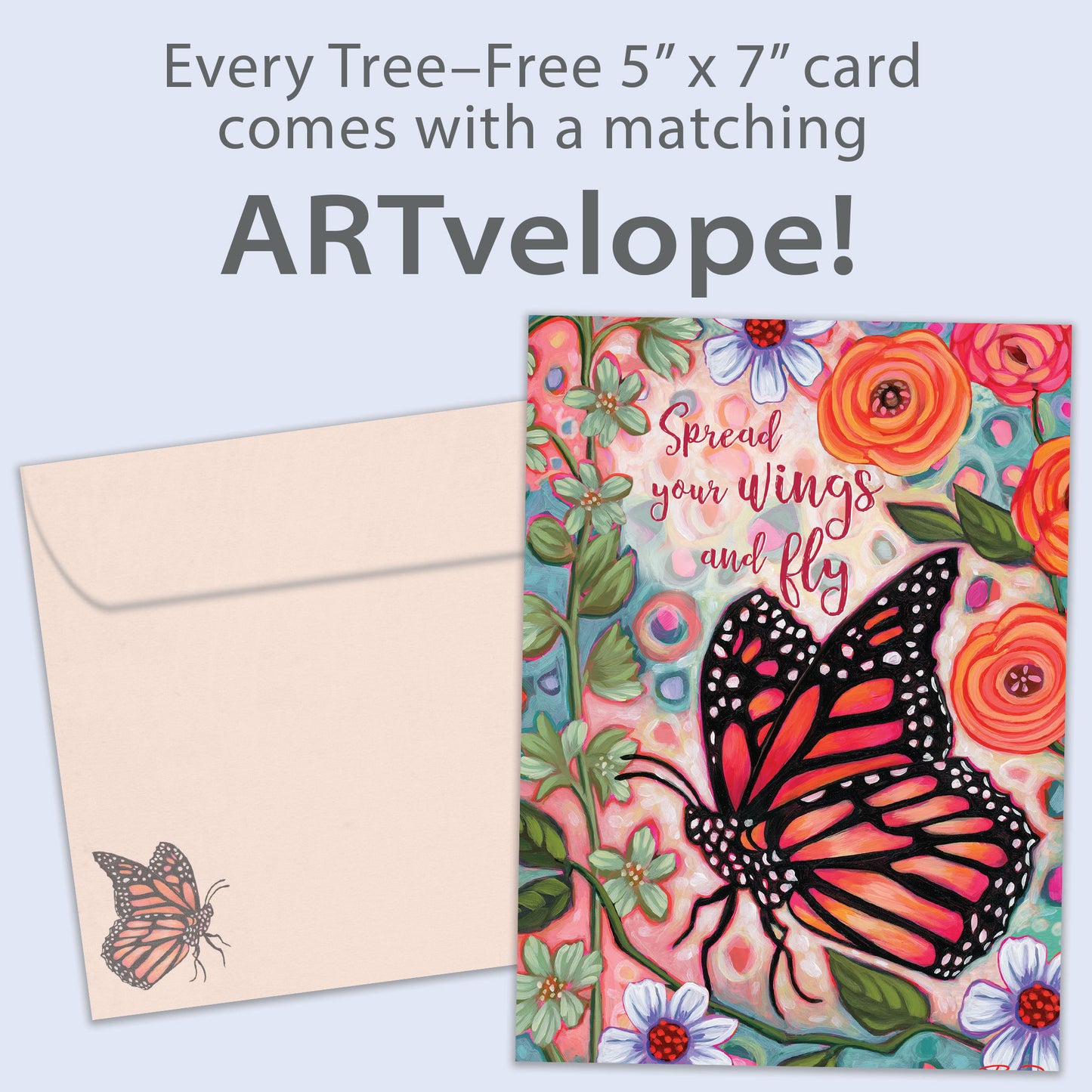 Spread Your Wings Just Because Card