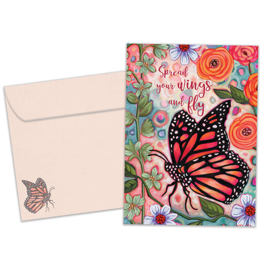 Spread Your Wings Just Because Card