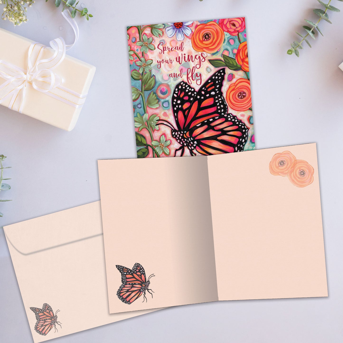 Spread Your Wings Just Because Card