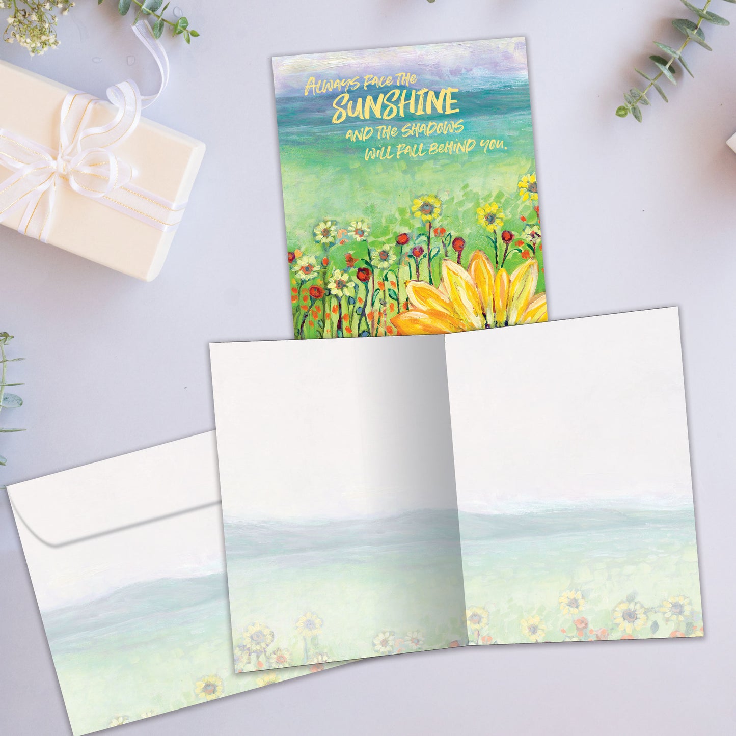 Delight Sunflower Just Because Card