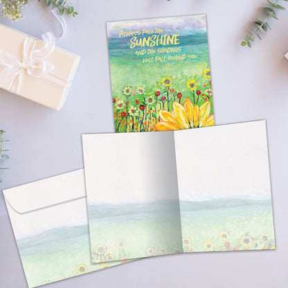 Delight Sunflower Just Because Card