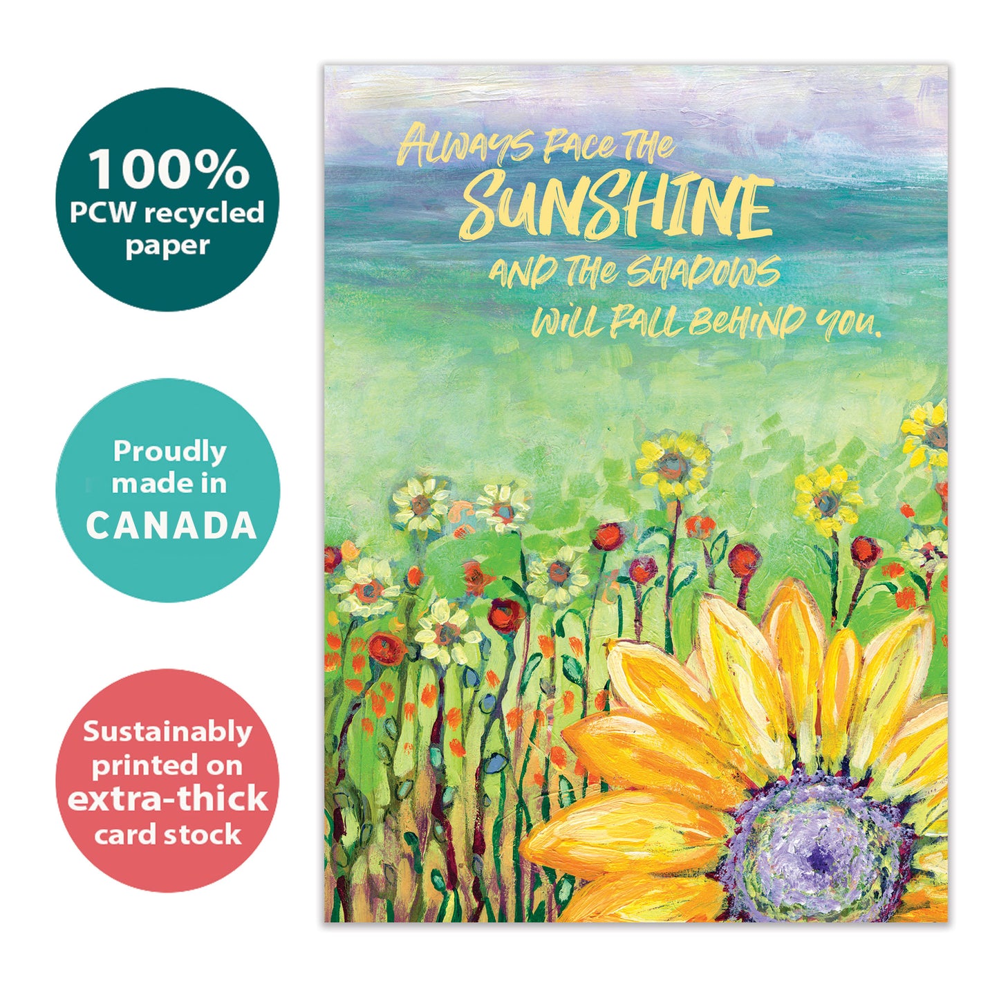 Delight Sunflower Just Because Card