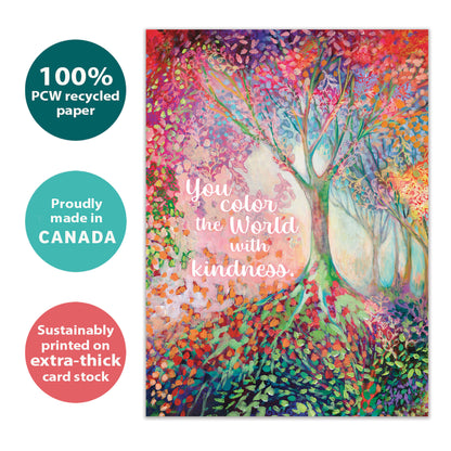 Colorful Kindness Just Because Card