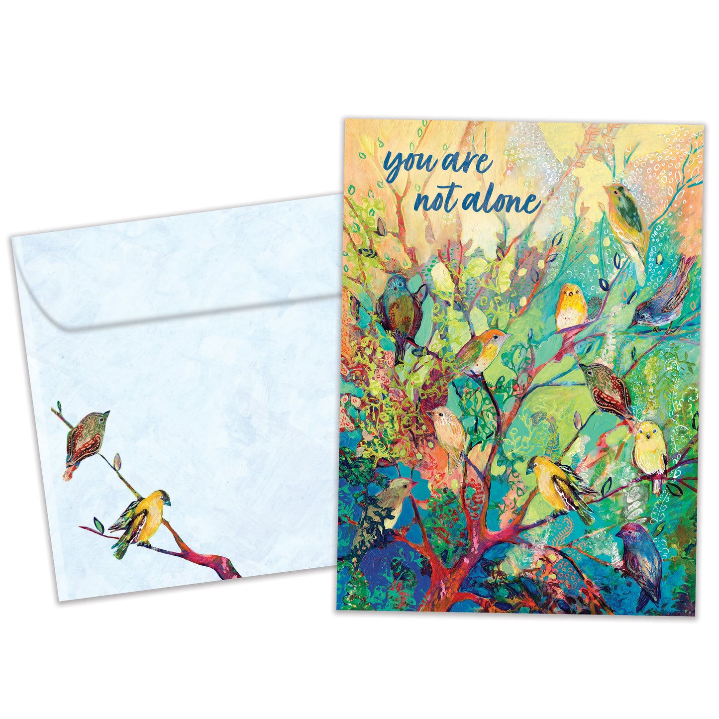 Not Alone Birds Just Because Card