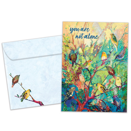 Not Alone Birds Just Because Card