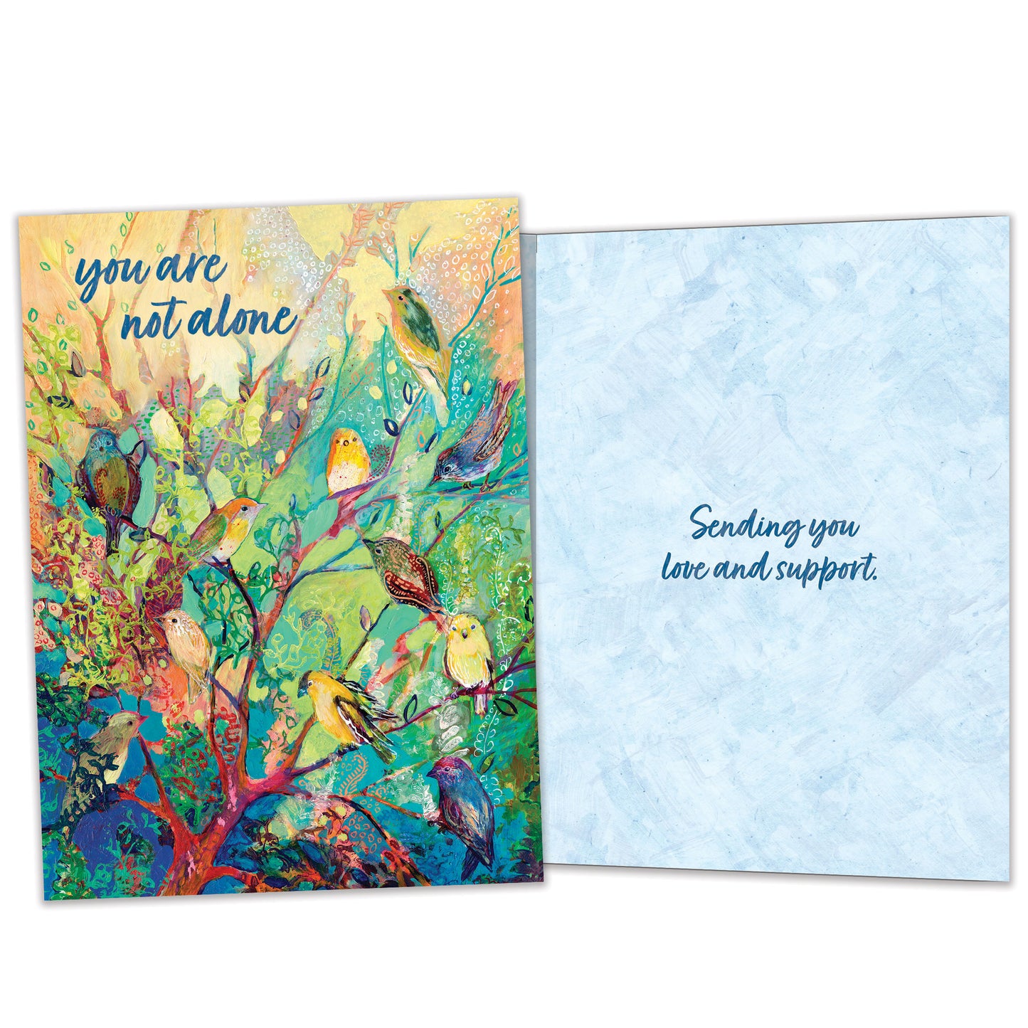 Not Alone Birds Just Because Card