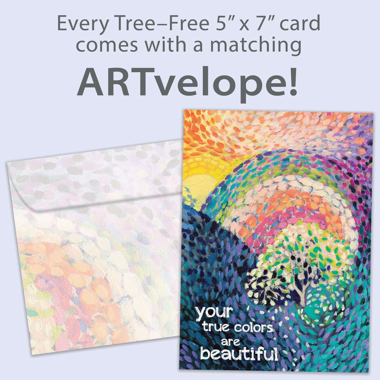 Beautiful Colors Just Because Card