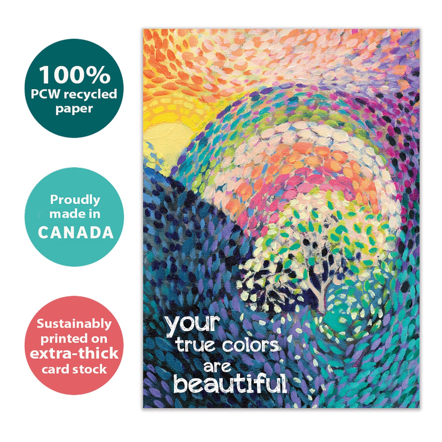 Beautiful Colors Just Because Card
