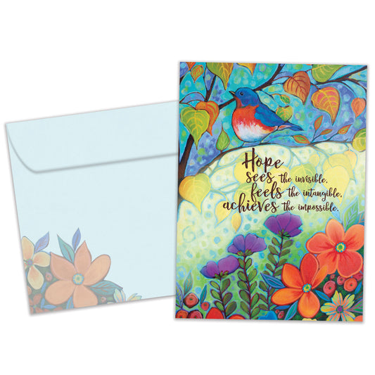 Hopeful Bird Just Because Card