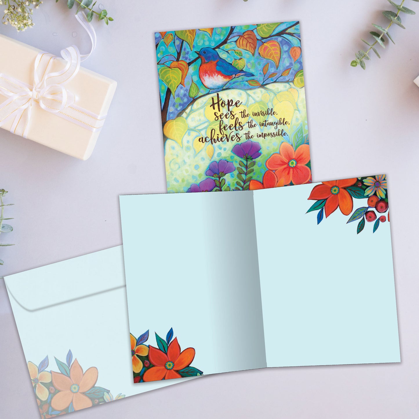 Hopeful Bird Just Because Card