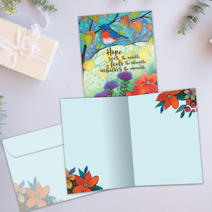 Hopeful Bird Just Because Card