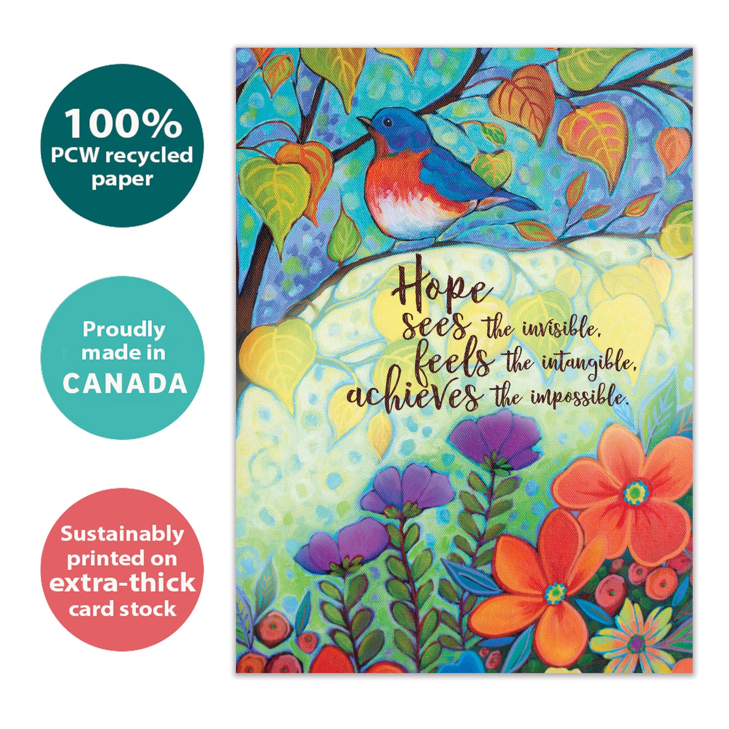 Hopeful Bird Just Because Card