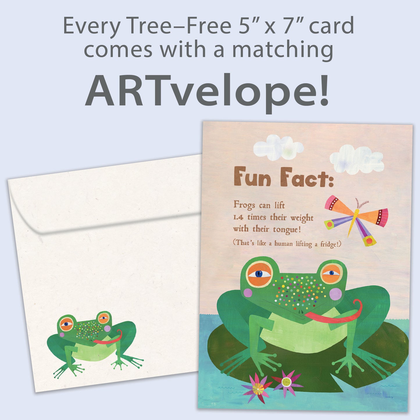 Frog Tongue Fun Fact Get Well Card