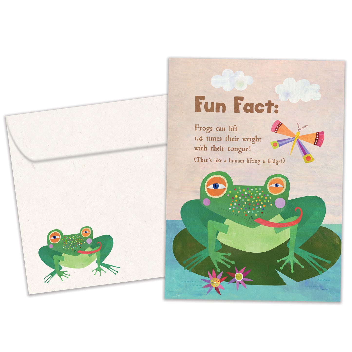 Frog Tongue Fun Fact Get Well Card
