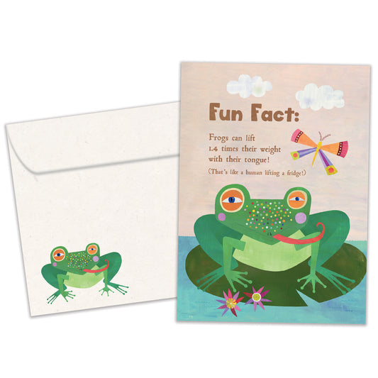 Frog Tongue Fun Fact Get Well Card