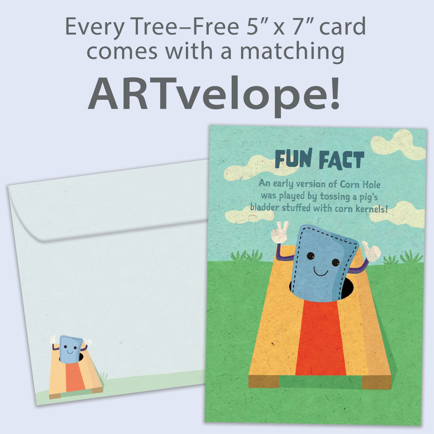 Corn Hole Fun Fact Birthday Card