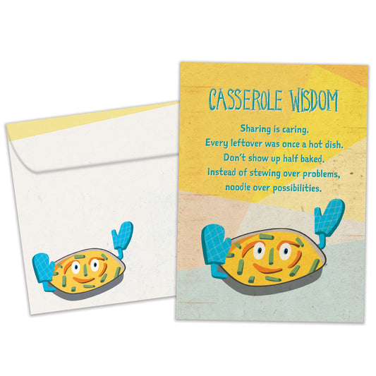 Casserole Wisdom Birthday Card