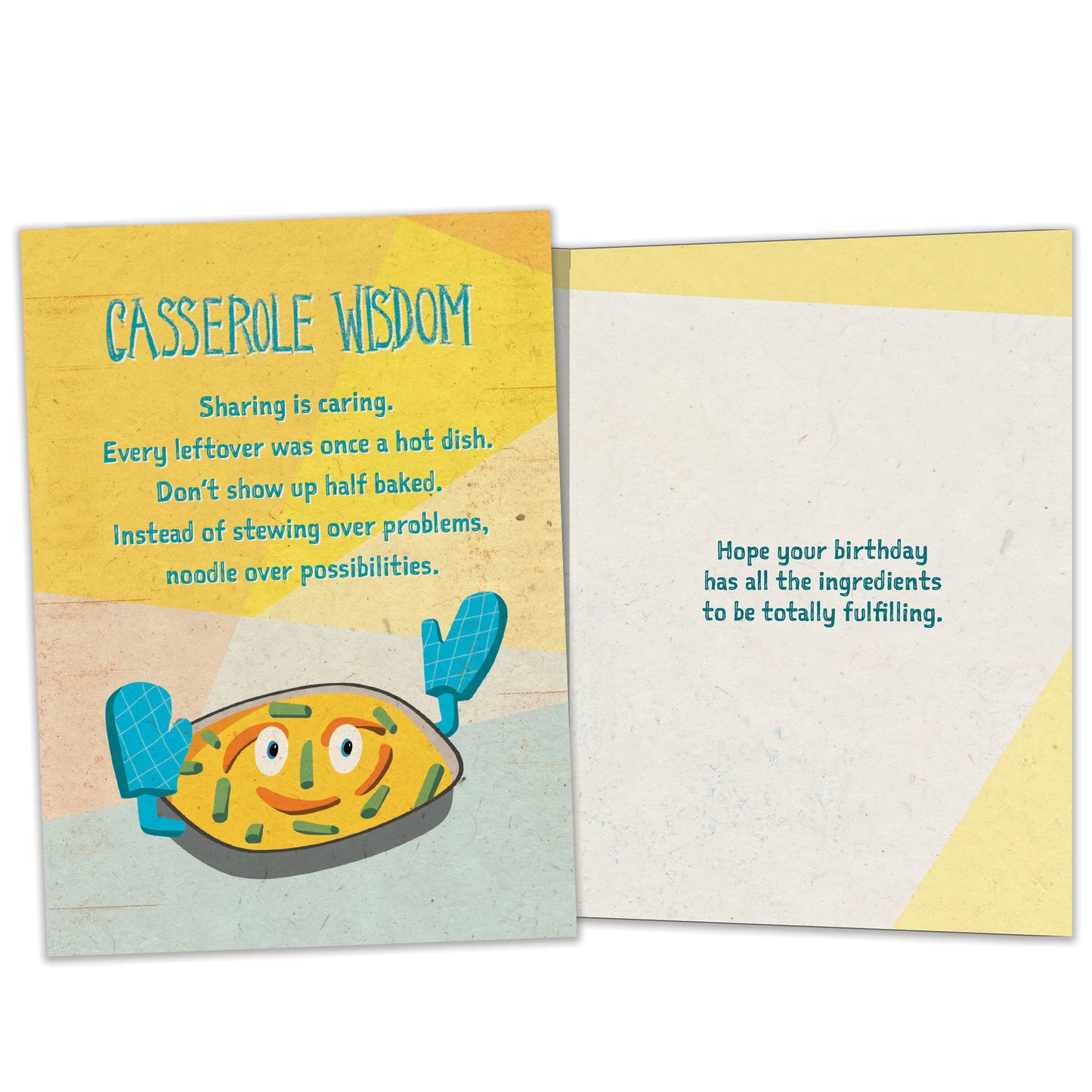 Casserole Wisdom Birthday Card