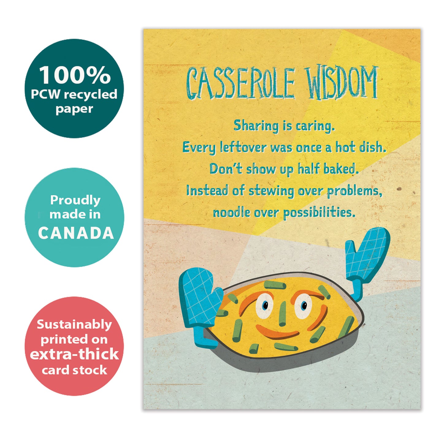 Casserole Wisdom Birthday Card