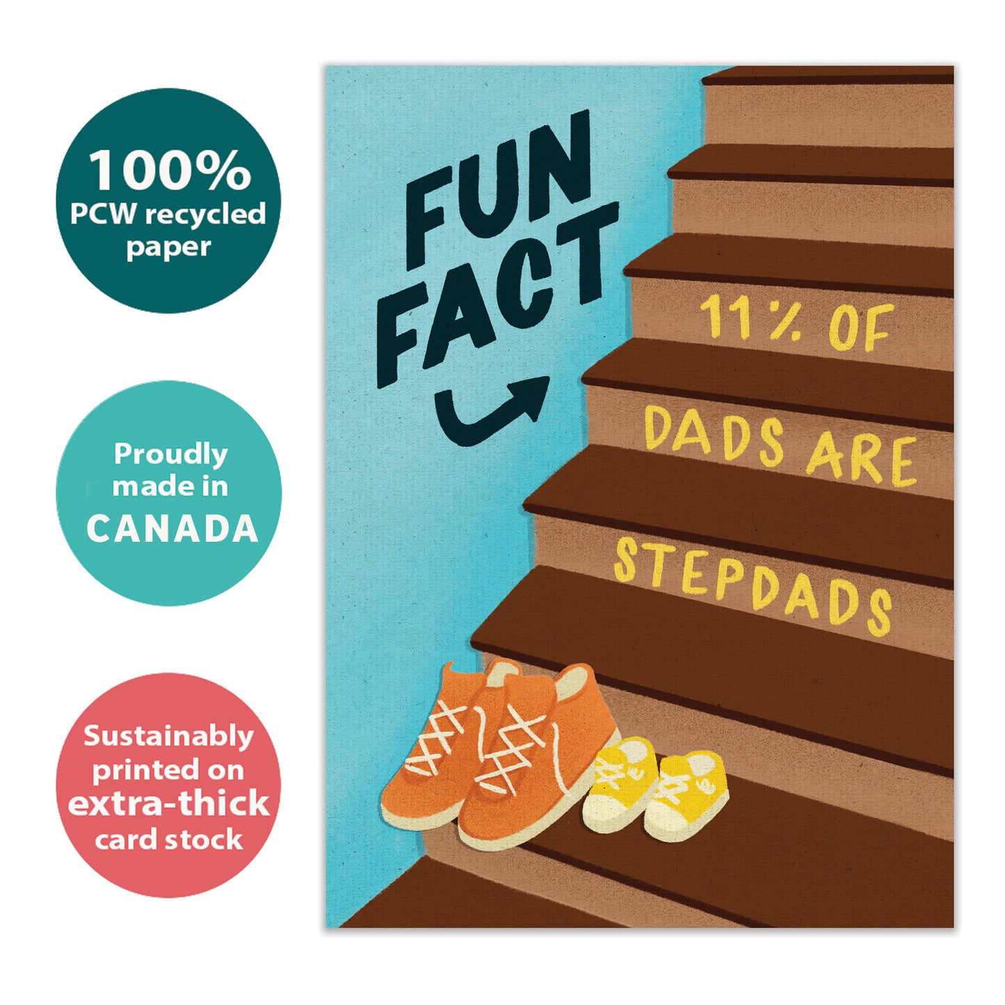 Stepdads Fun Fact Father's Day Card