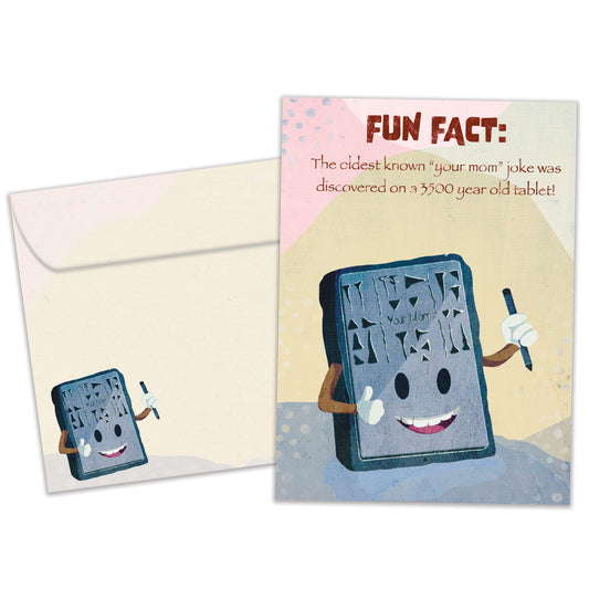 Oldest Your Mom Joke Fun Fact Birthday Card