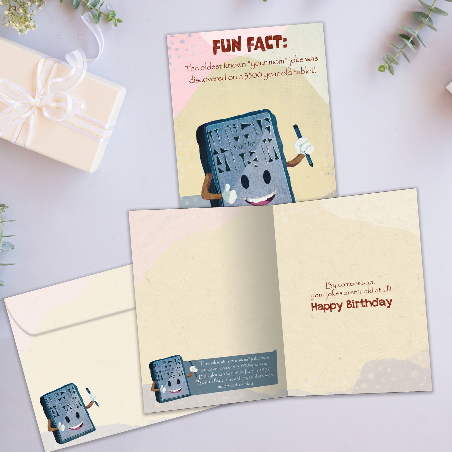 Oldest Your Mom Joke Fun Fact Birthday Card