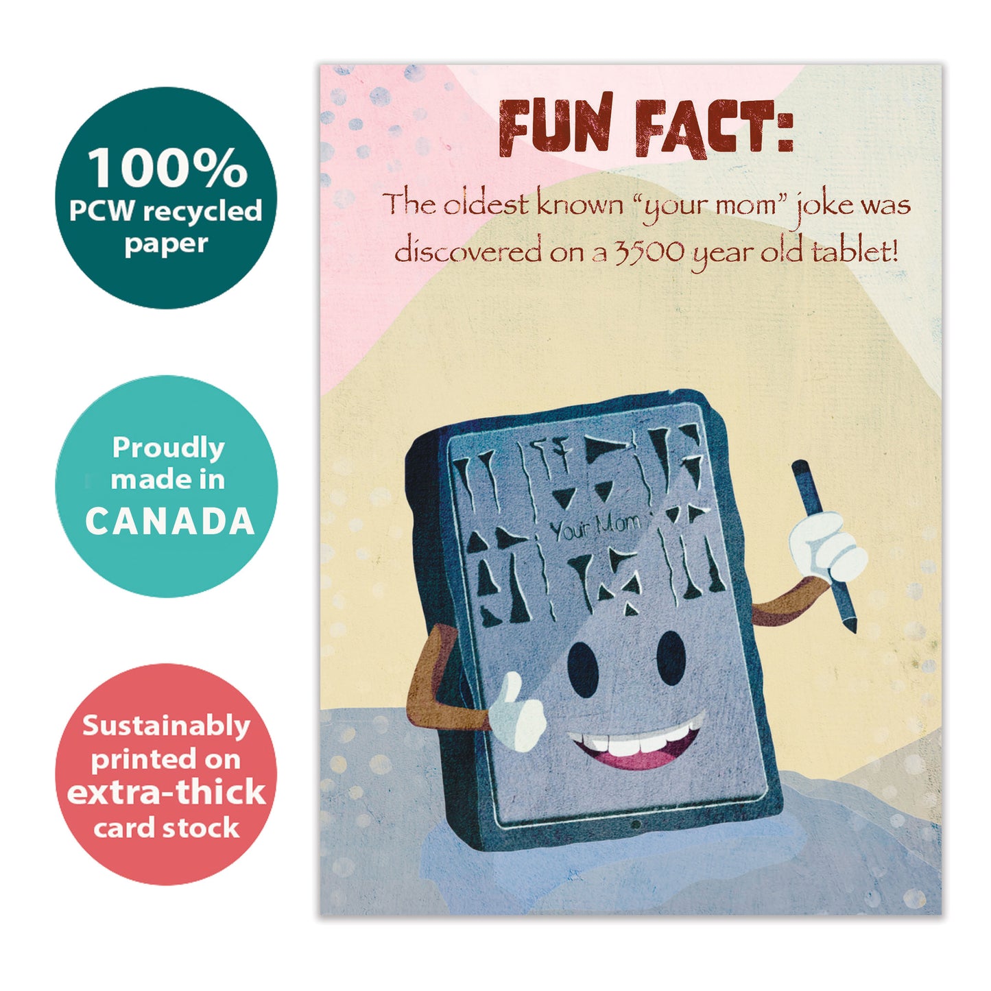Oldest Your Mom Joke Fun Fact Birthday Card