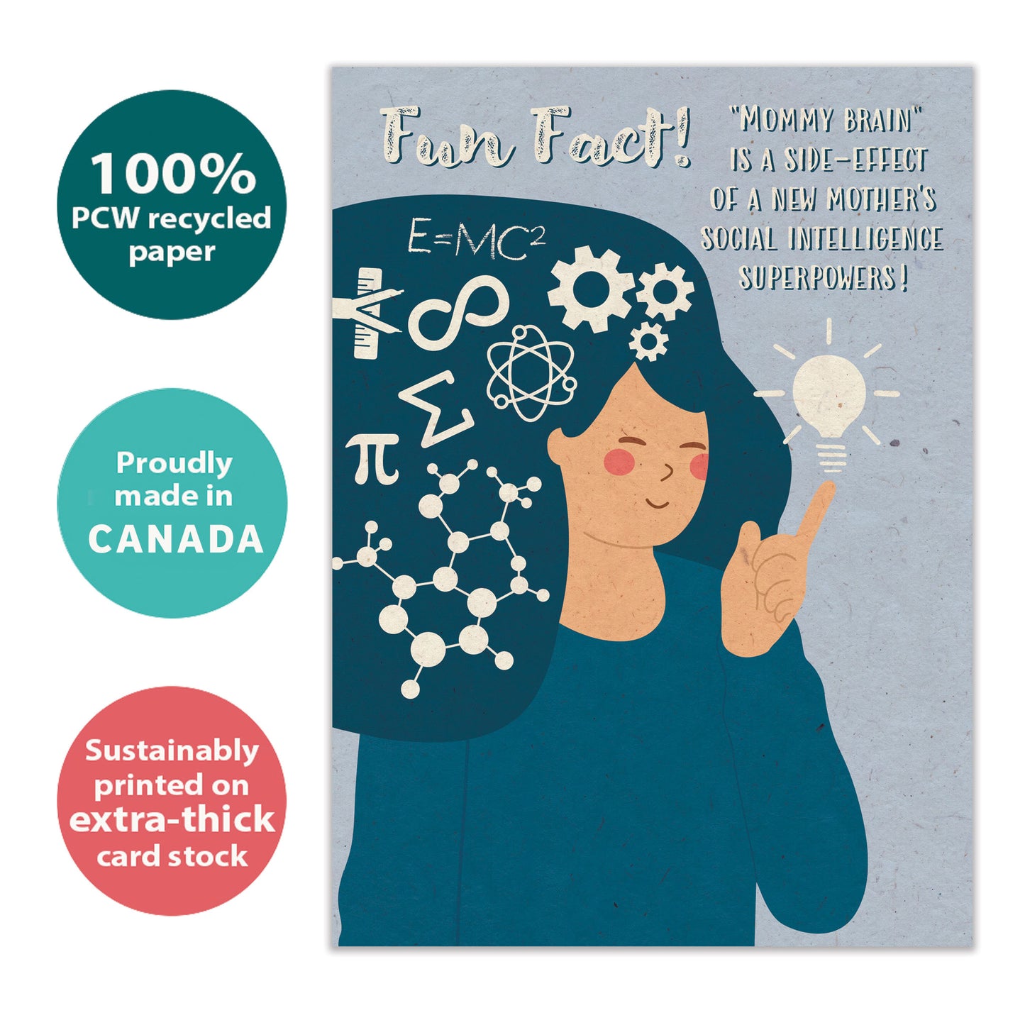 Gray Matter Fun Fact Mother’s Day Card