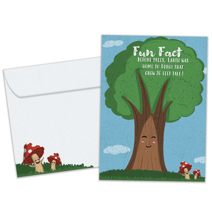 Giant Fungi Fun Fact Father's Day Card
