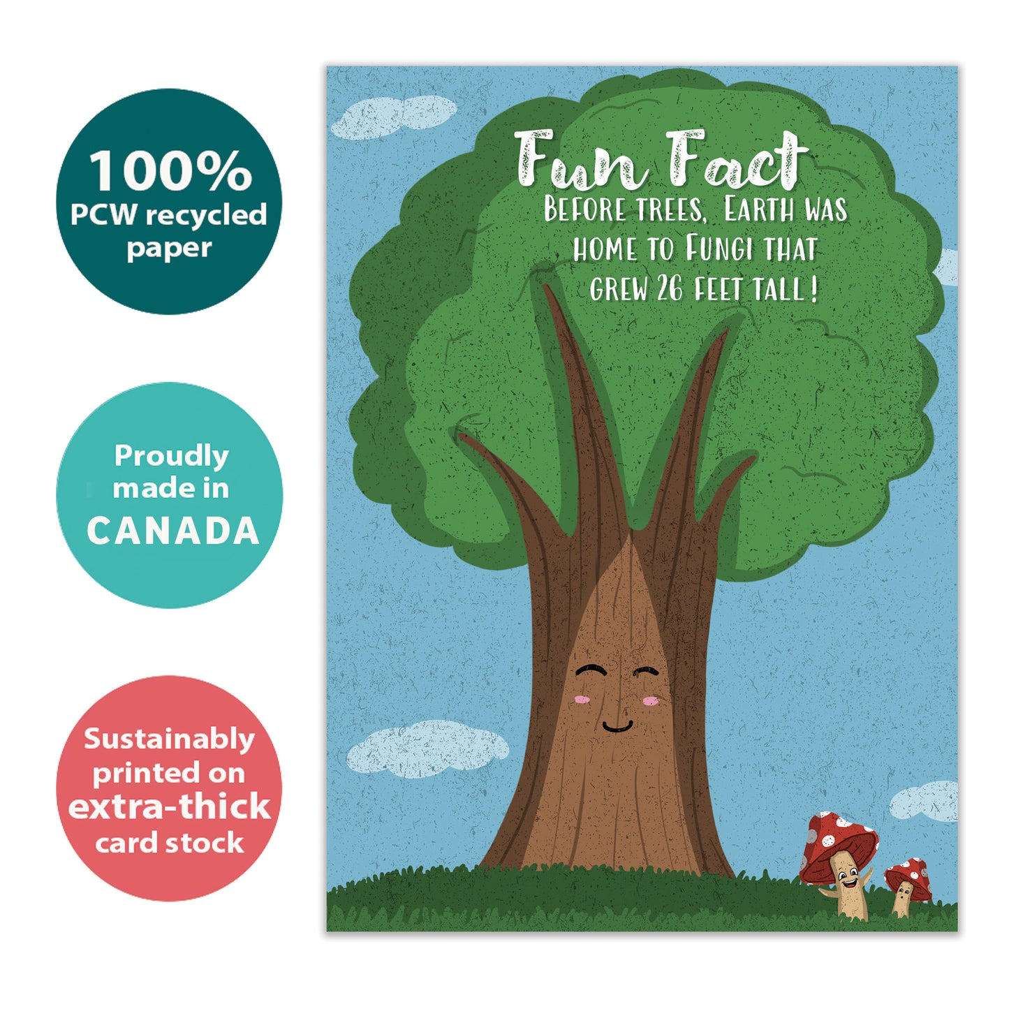 Giant Fungi Fun Fact Father's Day Card