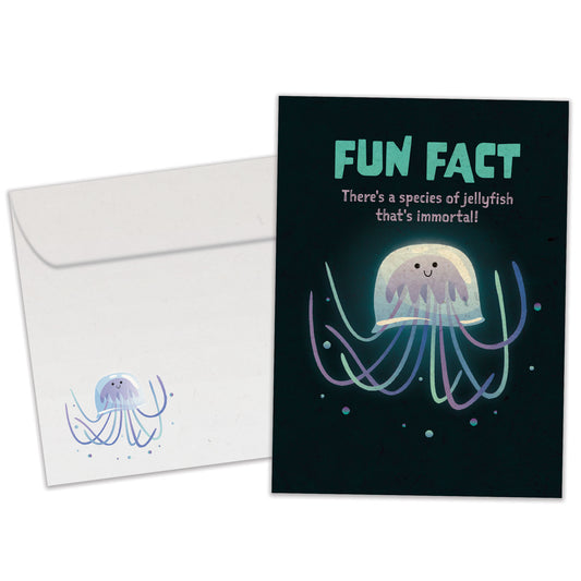 Jellyfish Fun Fact Birthday Card
