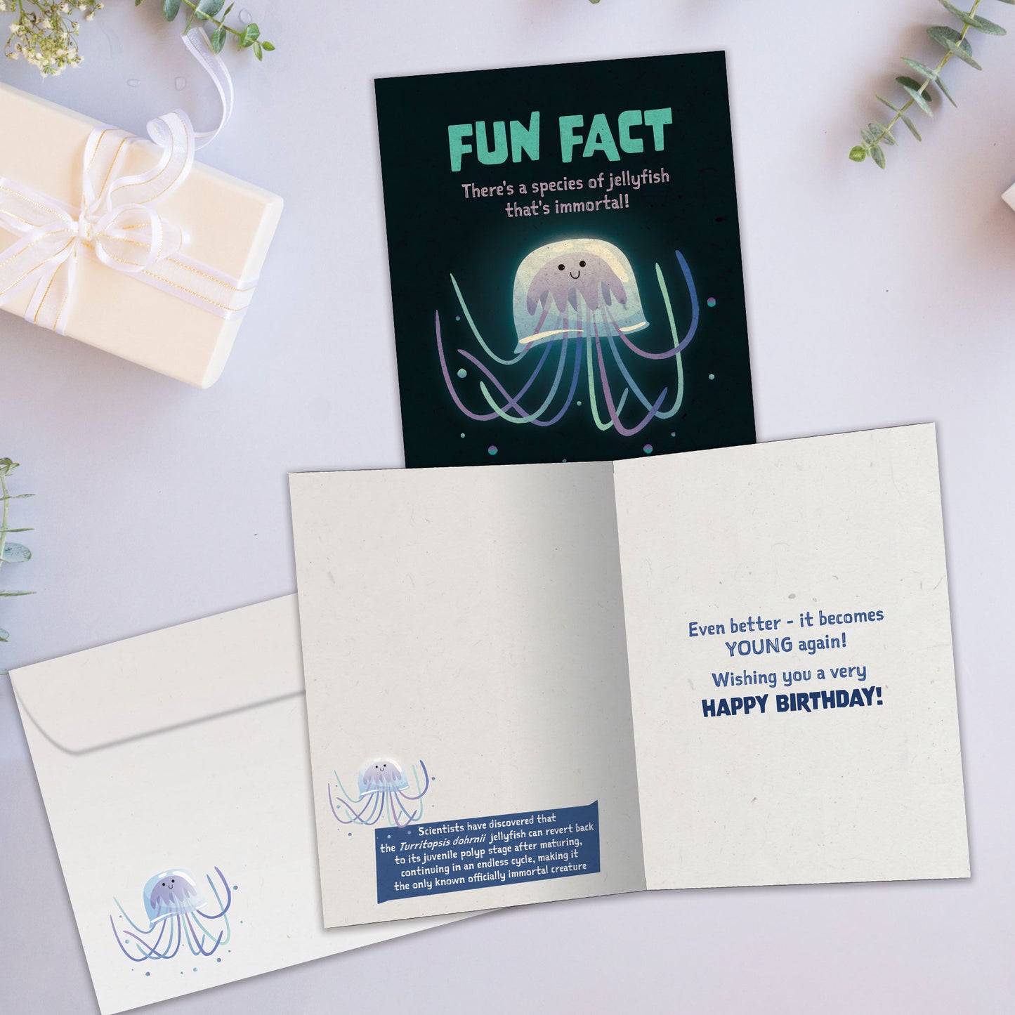 Jellyfish Fun Fact Birthday Card