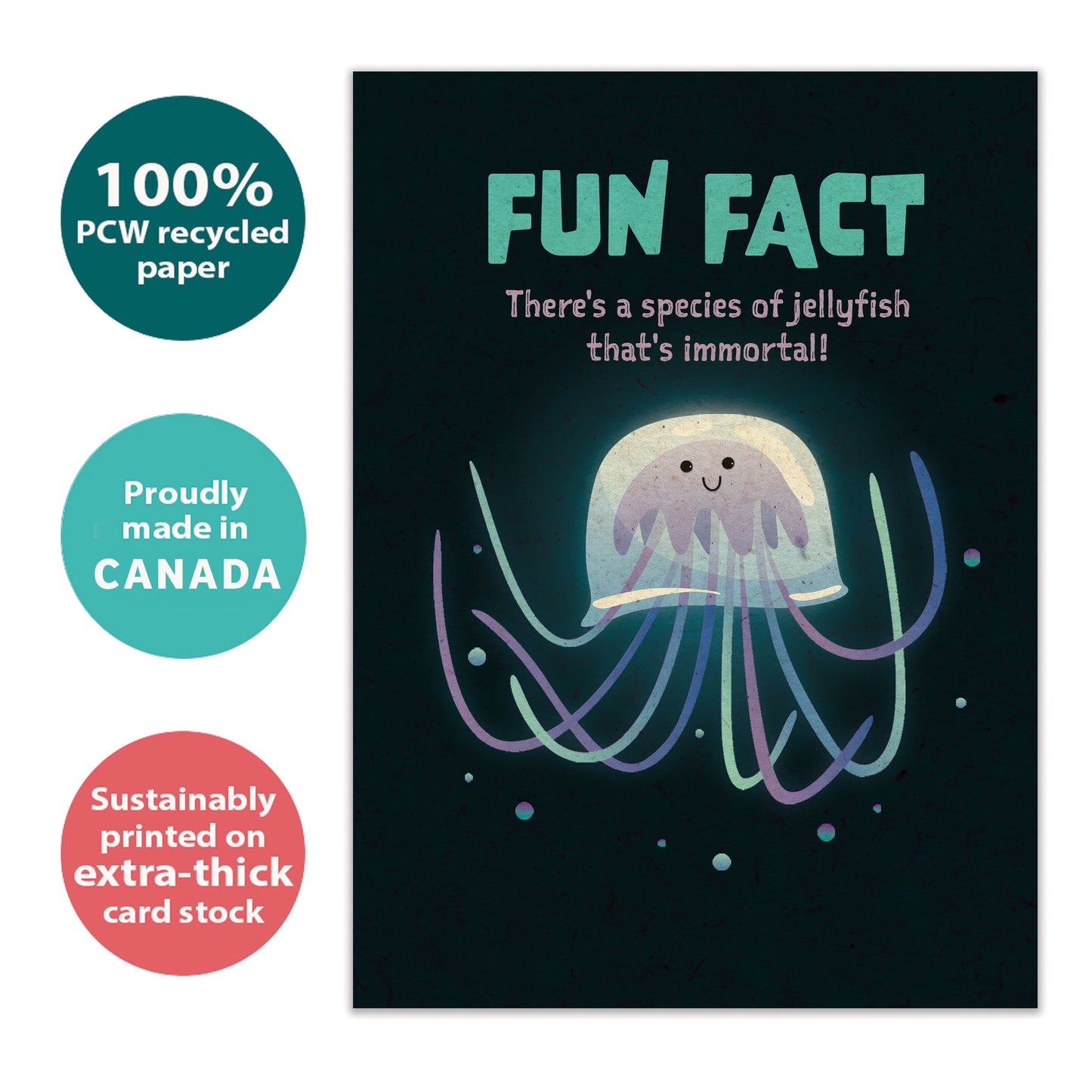 Jellyfish Fun Fact Birthday Card