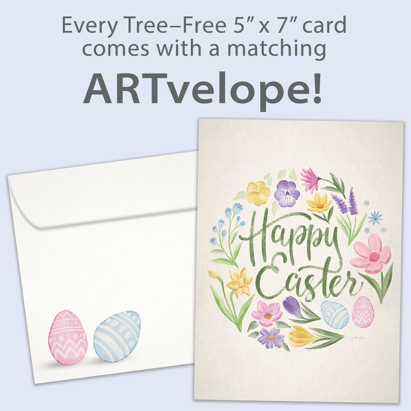 Spring Wreath Easter Card