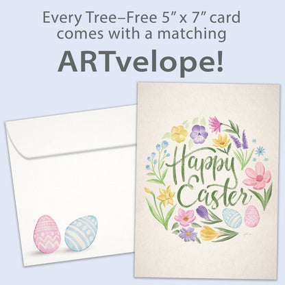 Spring Wreath Easter Card