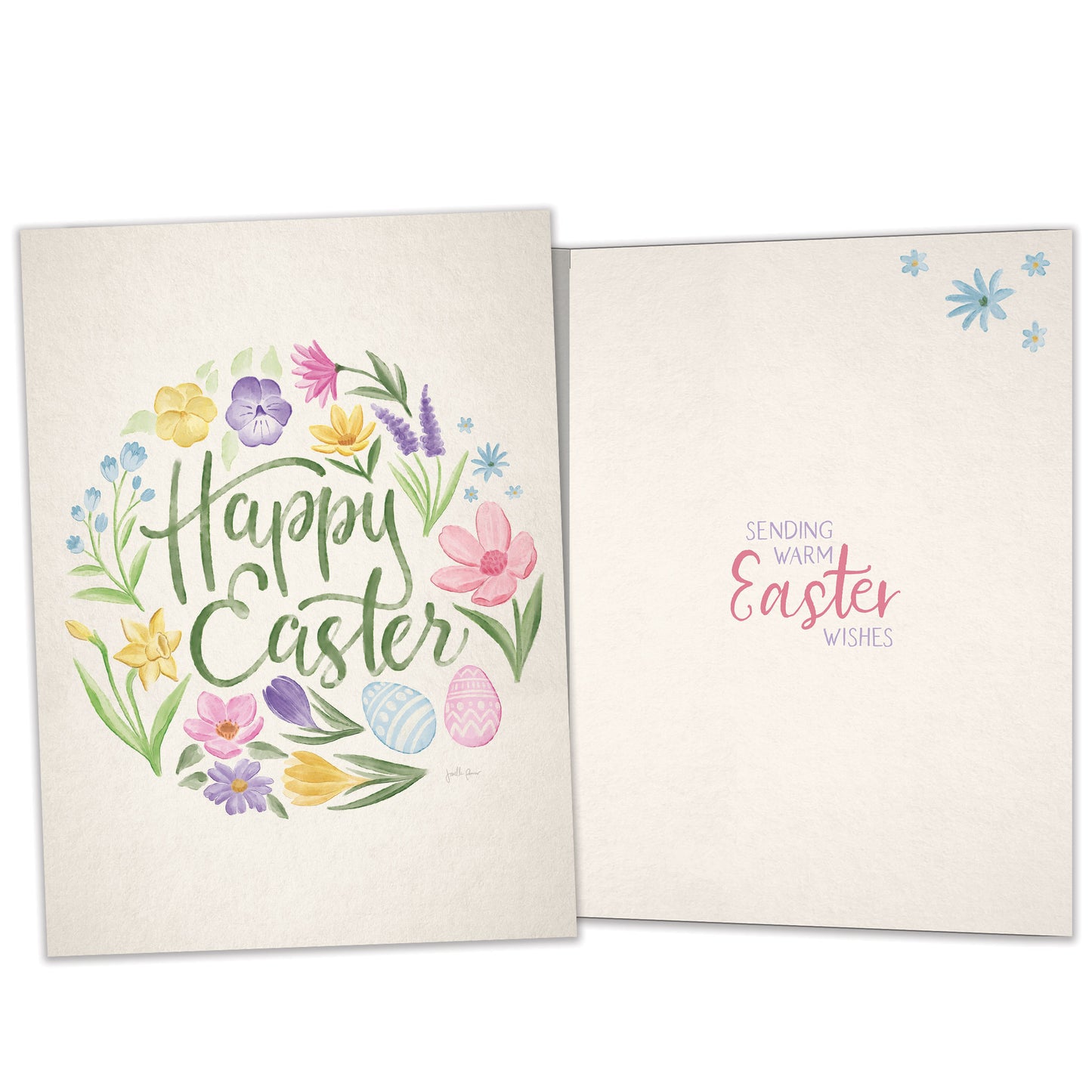 Spring Wreath Easter Card