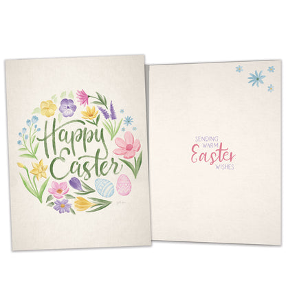 Spring Wreath Easter Card