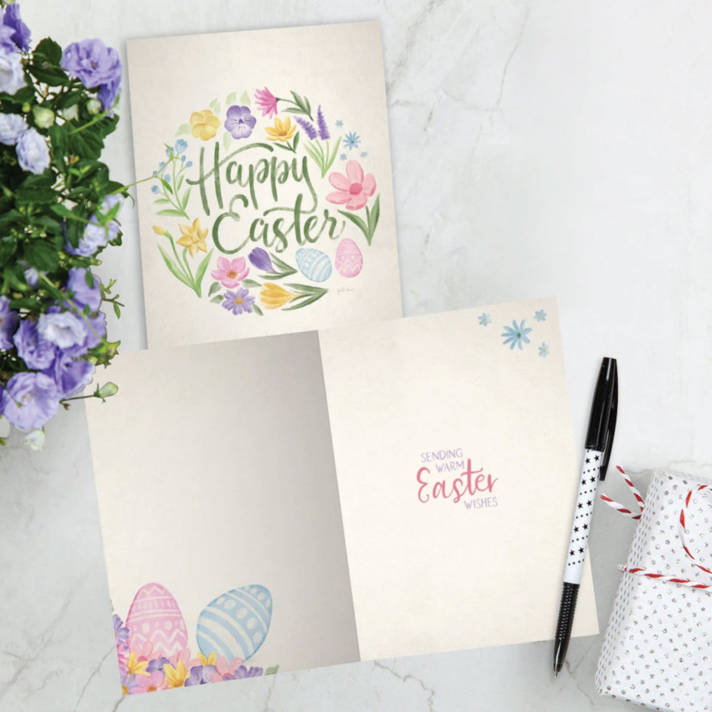 Spring Wreath Easter Card