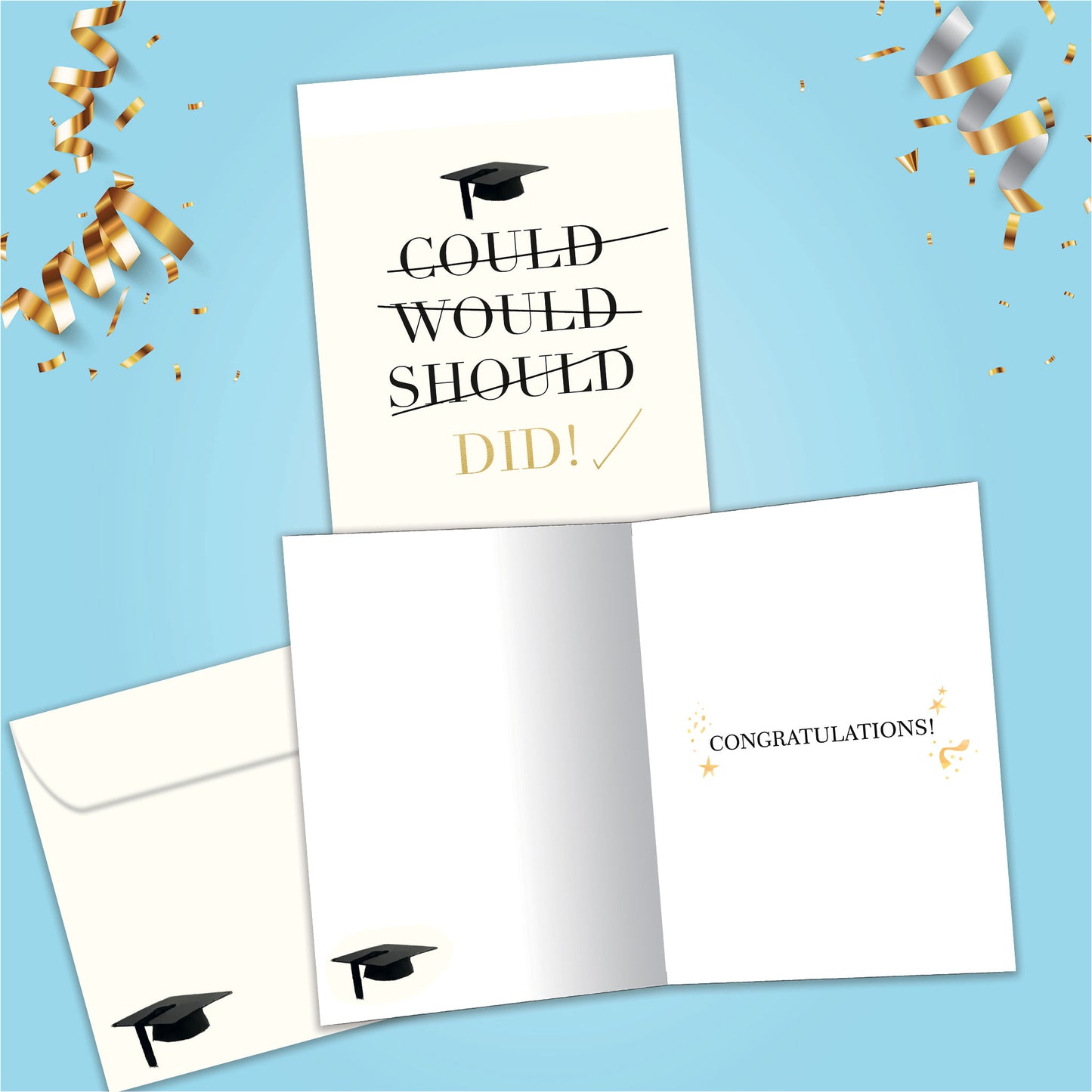 Could Would Should Graduation Card