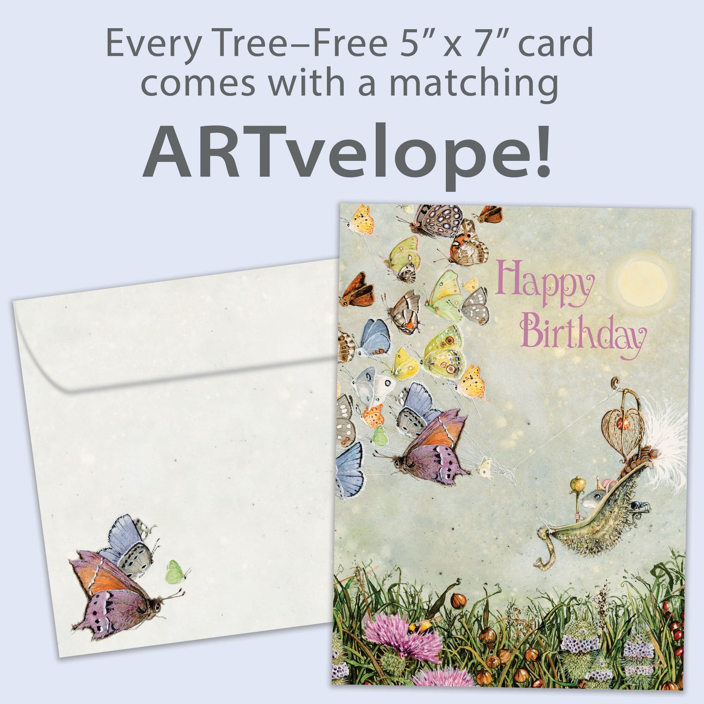 Magical Butterflies Birthday Card