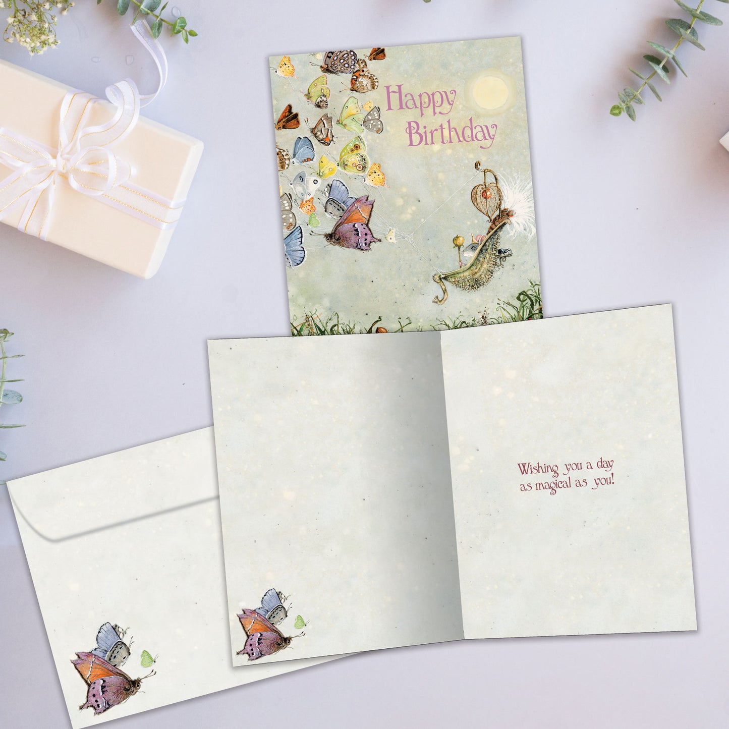 Magical Butterflies Birthday Card