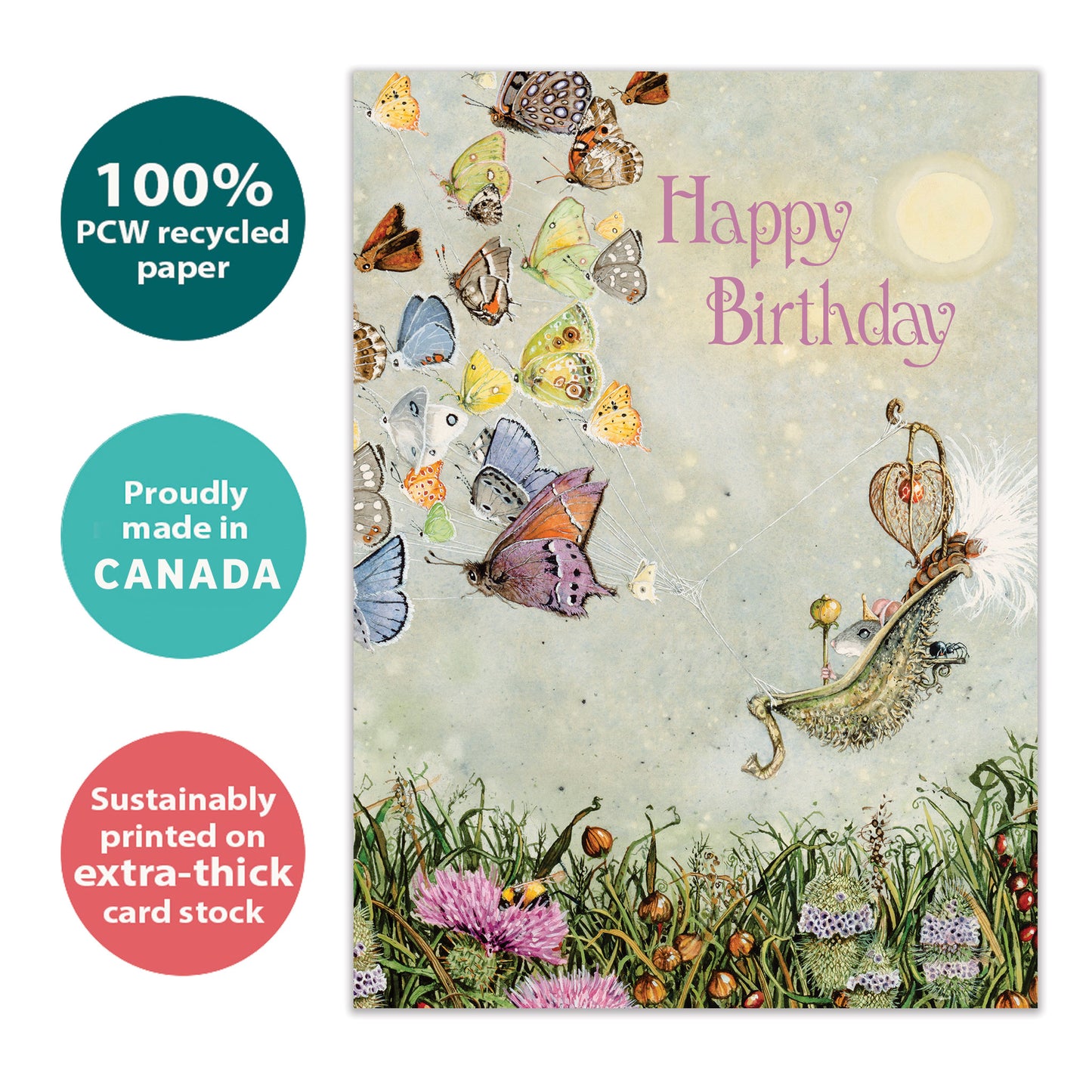 Magical Butterflies Birthday Card