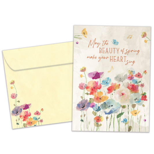 Spring Singing Easter Card
