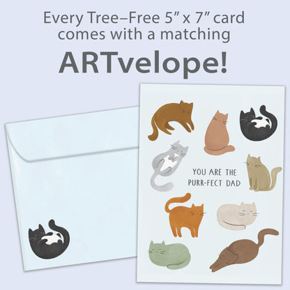 Purr-Fect Dad Father's Day Card