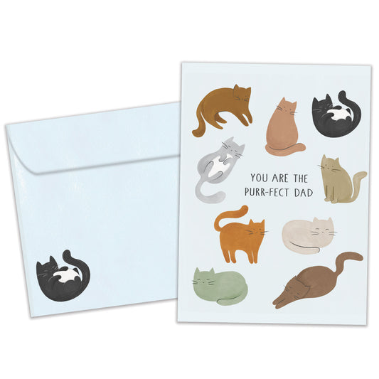 Purr-Fect Dad Father's Day Card