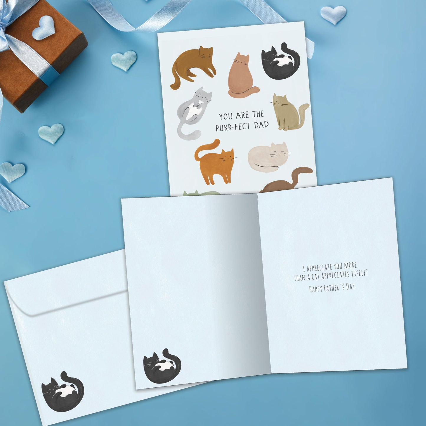 Purr-Fect Dad Father's Day Card