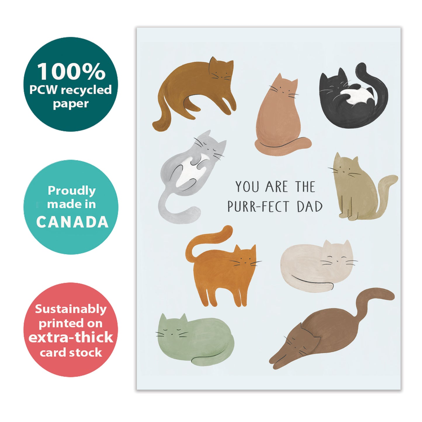 Purr-Fect Dad Father's Day Card