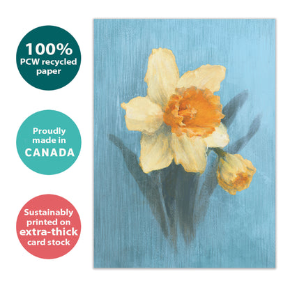 Spring Daffodil Easter Card