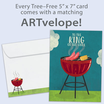 King of the Grill Father's Day Card