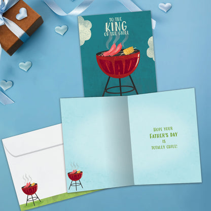 King of the Grill Father's Day Card